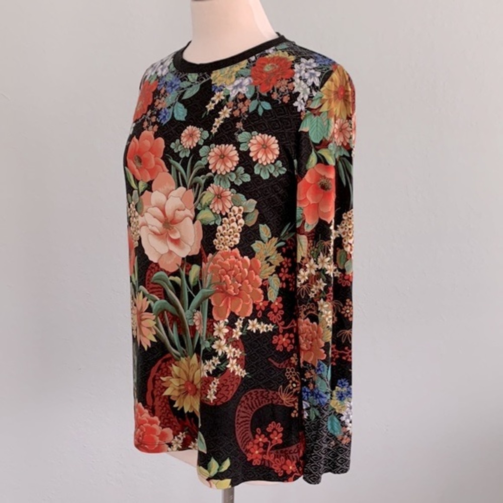 Johnny Was Floral Babuska Favorite Crewneck Tee - Picture 7 of 11